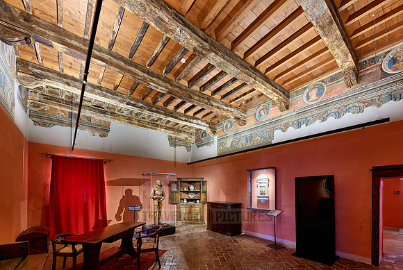 interior shot in Museum of Palazzo Orsini, Pitigliano