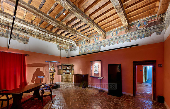interior shot in Museum of Palazzo Orsini, Pitigliano