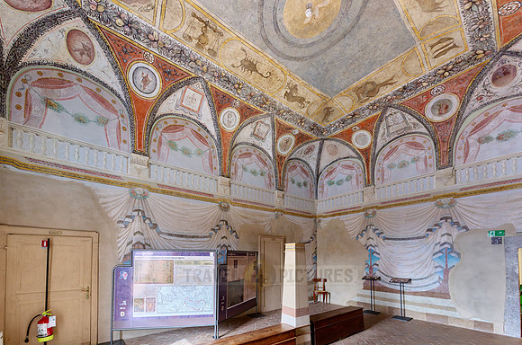 interior shot in Museum of Palazzo Orsini, Pitigliano
