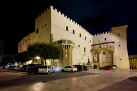night shot of Palazzo Orsini, Pitigliano