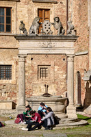 historic fountain in Montepulciano, Tuscany