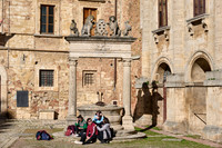 historic fountain in Montepulciano, Tuscany