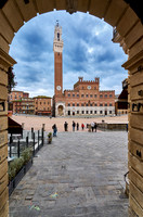 Palazzo Pubblico,Torre del Mangia and Piazza del Campo in Siena