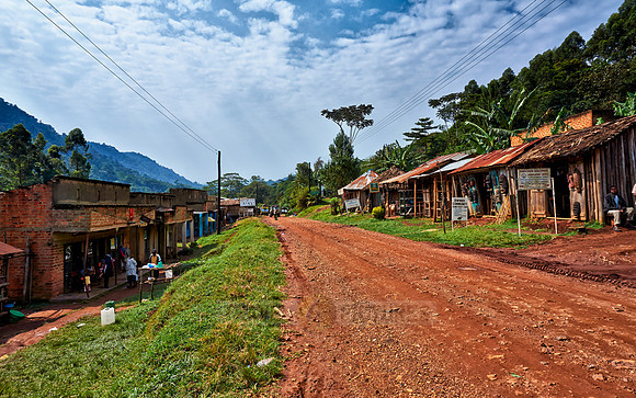 road with craft shops