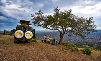 picninc at view point of Lake Mburo
