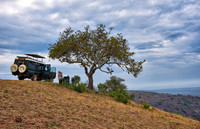 picninc at view point of Lake Mburo