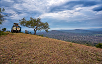 picninc at view point of Lake Mburo