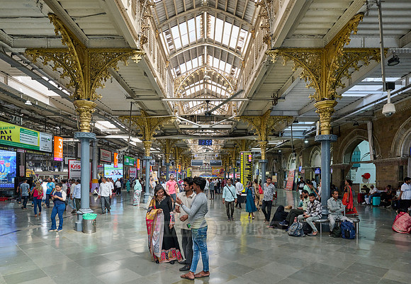interior shot of Chhatrapati Shivaji Terminus (Victoria Terminus)