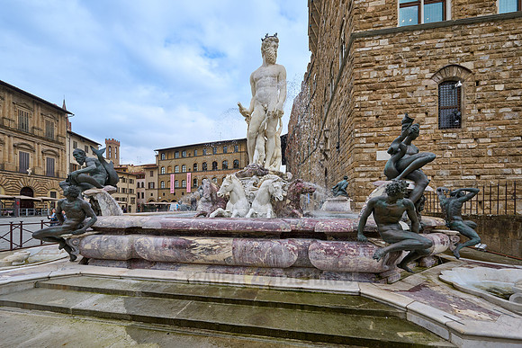 The Fountain of Neptune on the Piazza della Signoria