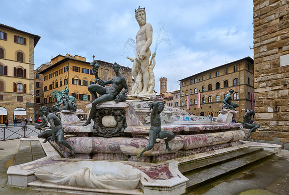 The Fountain of Neptune on the Piazza della Signoria