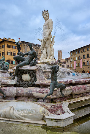 The Fountain of Neptune on the Piazza della Signoria