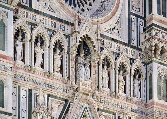 night shot of illuminated Cathedral of Santa Maria del Fiore