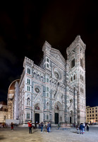 night shot of illuminated Cathedral of Santa Maria del Fiore
