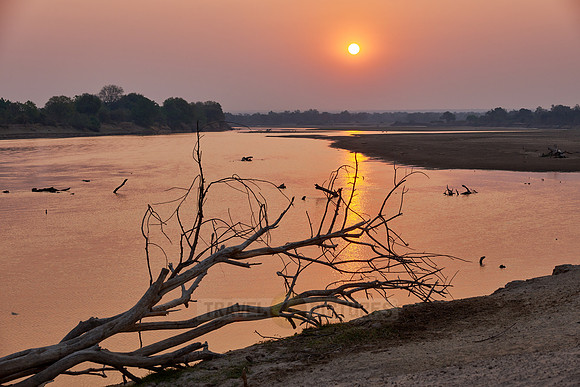 Sunset at South Luangwa river