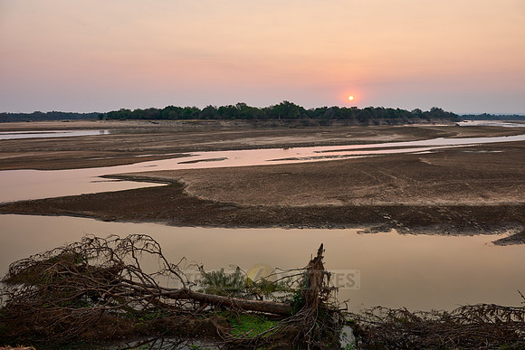 Sunset at South Luangwa river