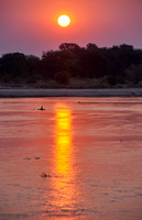 sunset at Luamba river