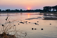 sunset at Luamba river