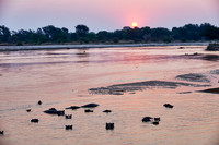 sunset at Luamba river
