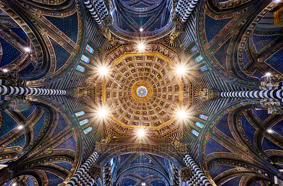 interior shot of Cathedral of Siena, Duomo di Siena