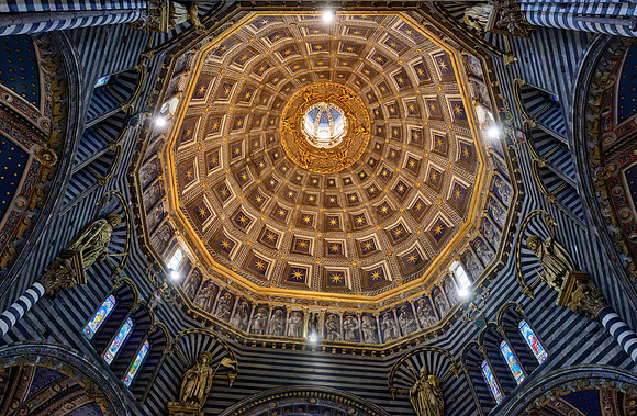interior shot of Cathedral of Siena, Duomo di Siena