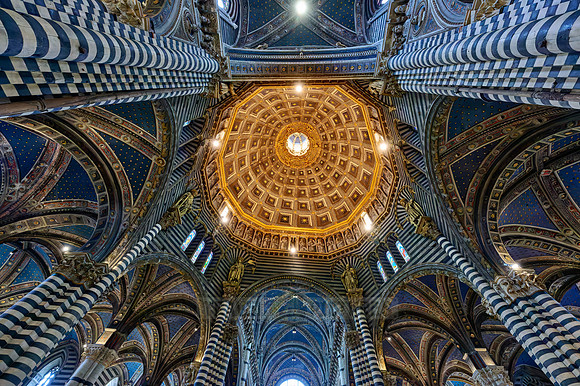 interior shot of Cathedral of Siena, Duomo di Siena