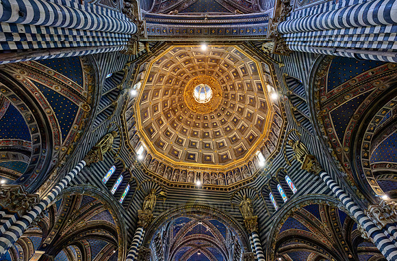 interior shot of Cathedral of Siena, Duomo di Siena