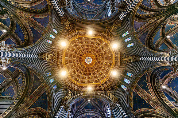 interior shot of Cathedral of Siena, Duomo di Siena