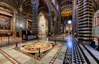 interior shot of Cathedral of Siena, Duomo di Siena
