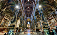 interior shot of Cathedral of Siena, Duomo di Siena