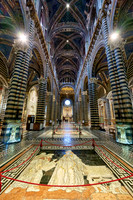 interior shot of Cathedral of Siena, Duomo di Siena