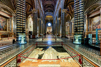 interior shot of Cathedral of Siena, Duomo di Siena