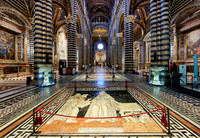 interior shot of Cathedral of Siena, Duomo di Siena