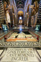 interior shot of Cathedral of Siena, Duomo di Siena