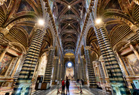 interior shot of Cathedral of Siena, Duomo di Siena