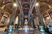 interior shot of Cathedral of Siena, Duomo di Siena
