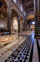 interior shot of Cathedral of Siena, Duomo di Siena