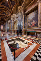 interior shot of Cathedral of Siena, Duomo di Siena