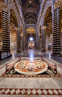 interior shot of Cathedral of Siena, Duomo di Siena