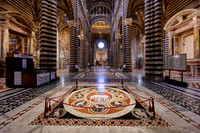 interior shot of Cathedral of Siena, Duomo di Siena