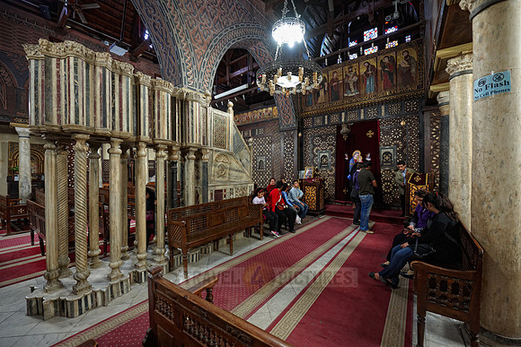 interior shot of The Hanging Church