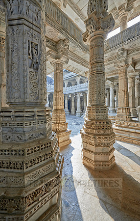 stone carved columns