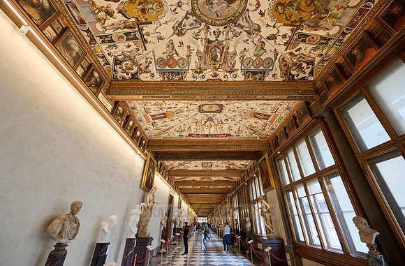 First Corridor - "East Corridor", Uffizi gallery