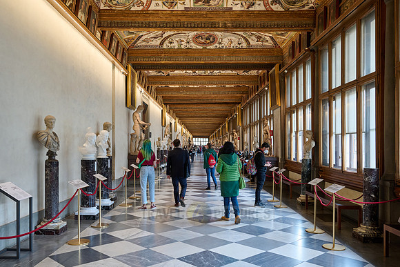 First Corridor - "East Corridor", Uffizi gallery