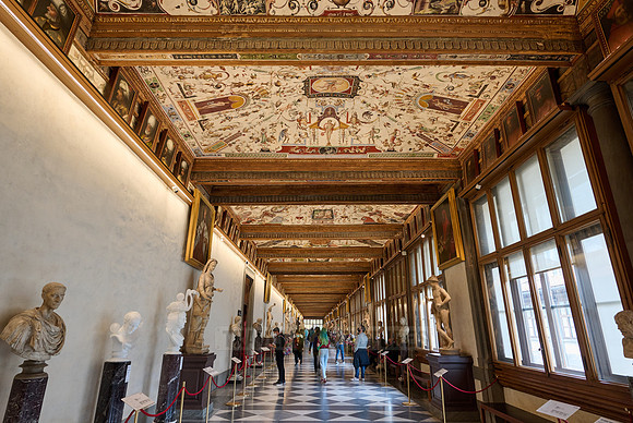 First Corridor - "East Corridor", Uffizi gallery