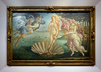 the birth of Venus by Alessandro Botticelli, Uffizi gallery