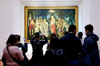 the painting La Primavera by Sandro Botticelli, Uffizi gallery