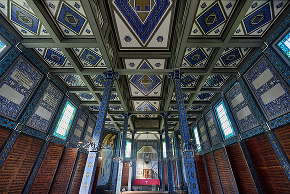 interior shot of Church of the Holy Spirit in Javorca