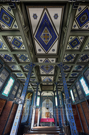 interior shot of Church of the Holy Spirit in Javorca