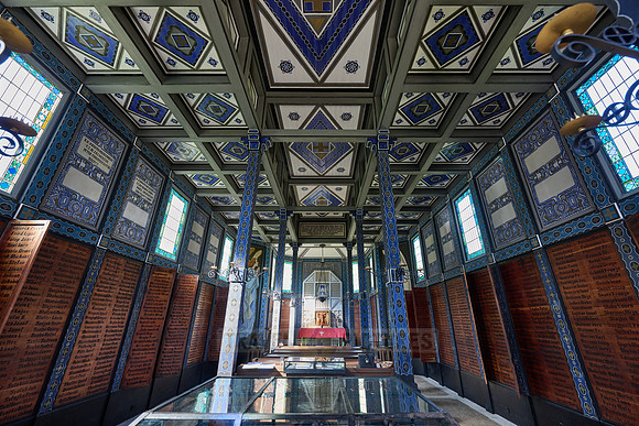 interior shot of Church of the Holy Spirit in Javorca