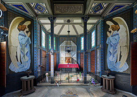 interior shot of Church of the Holy Spirit in Javorca